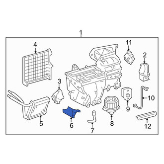 Toyota OE - Heater Core Access Cover
