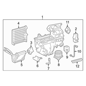Toyota OE - Air Conditioner & Heater - Heater Components