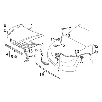 Toyota OE - Front Hood Stop Buffer