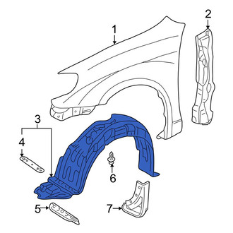 Toyota OE - Front Right Fender Splash Shield