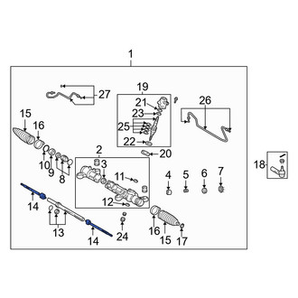 Toyota OE - Left Outer Steering Tie Rod End