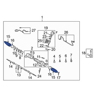 Toyota OE - Rack and Pinion Bellows