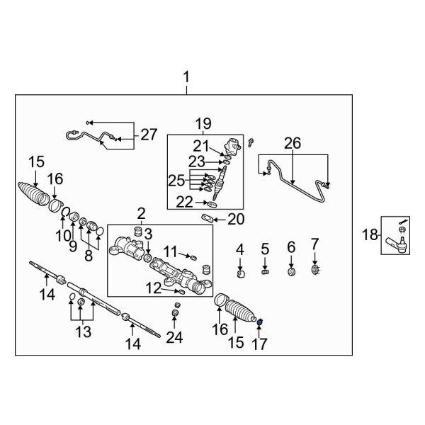 Rack and Pinion Bellows Clamp