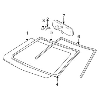 Toyota OE - Windshield - Glass