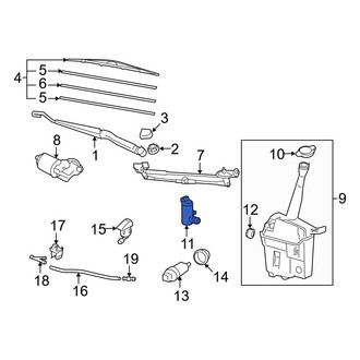 Toyota OE - Windshield Washer Pump