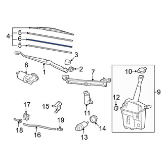 Toyota OE - Front Right Wiper Blade Refill