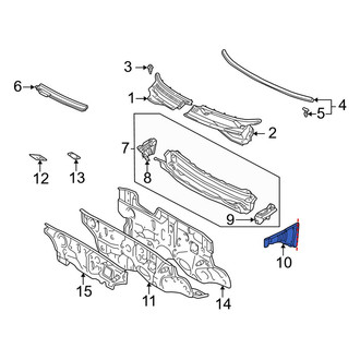 Toyota OE - Left Cowl Side Panel