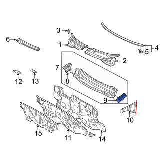 Toyota OE - Left Inner Cowl Panel