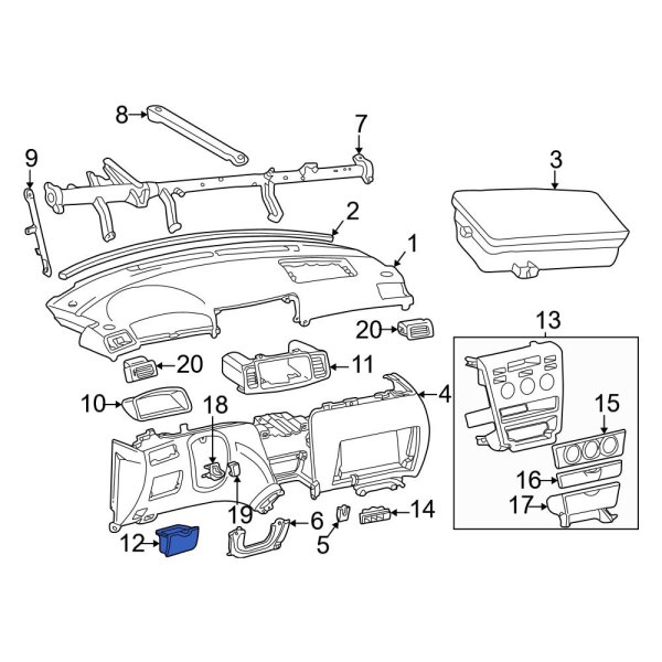 Instrument Panel Storage Compartment