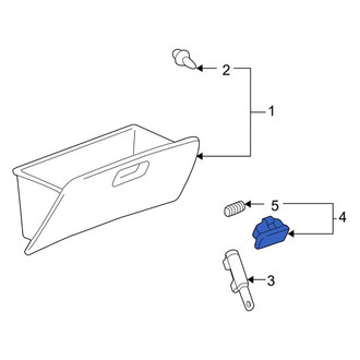 Toyota OE - Front Glove Box Latch