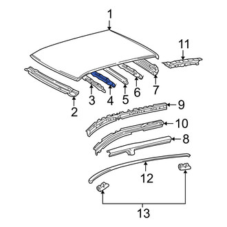 Toyota OE - Roof Bow