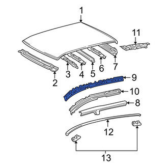 Toyota OE - Left Inner Roof Side Rail
