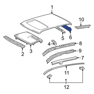 Toyota OE - Rear Roof Header Panel