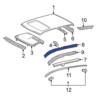 Toyota OE - Left Inner Roof Side Rail