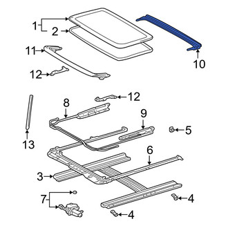 Toyota OE - Sunroof Drip Rail