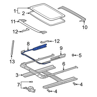 Toyota OE - Right Sunroof Cable