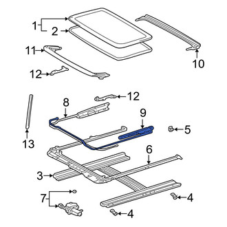 Toyota OE - Left Sunroof Cable
