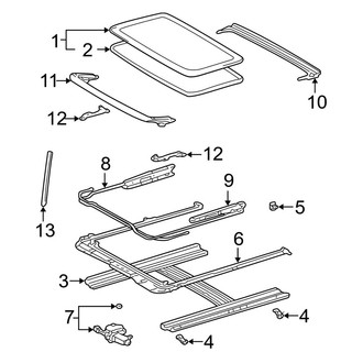 Toyota OE - Roof - Sunroof (With Sunroof)