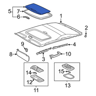Toyota OE - Sunroof Cover