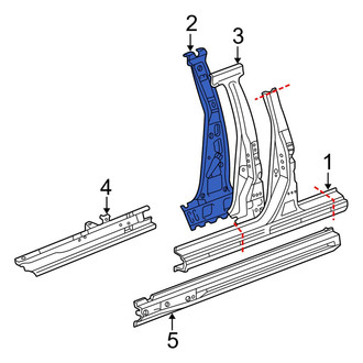 Toyota OE - Left Body B-Pillar