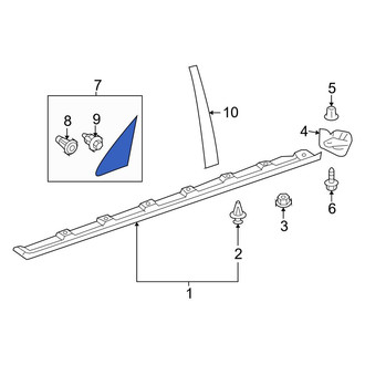 Toyota OE - Left Body A-Pillar Trim Panel Insert