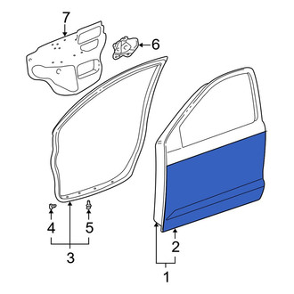 Toyota OE - Rear Left Outer Door Outer Panel