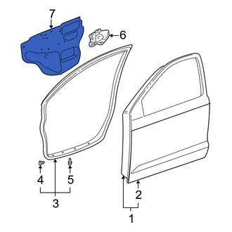 Toyota OE - Front Left Door Water Deflector