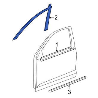 Toyota OE - Front Right Black Out Tape