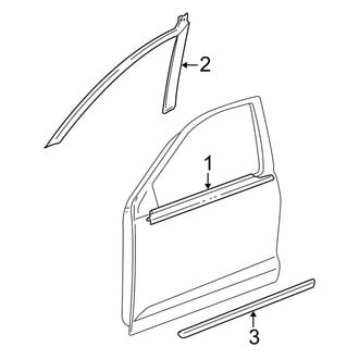 Toyota OE - Front Door - Exterior Trim