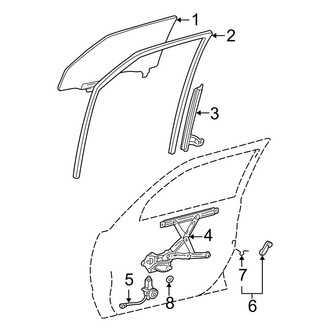 Toyota OE - Front Door - Glass & Hardware