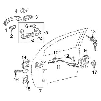 Toyota OE - Front Door - Lock & Hardware