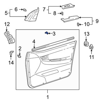 Toyota OE - Door Interior Trim Panel Cap