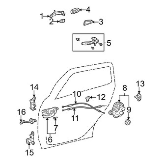 Toyota OE - Rear Door - Lock & Hardware