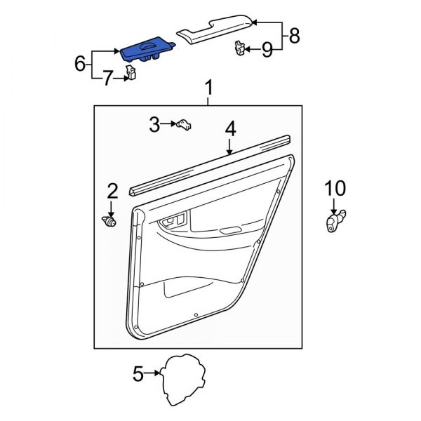 Door Window Switch Bezel