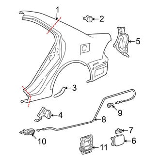 Toyota OE - Quarter Panel - Exterior Trim