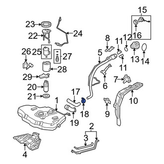 Toyota OE - Outer Fuel Filler Hose Clamp