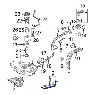 Toyota OE - Right Fuel Tank Strap