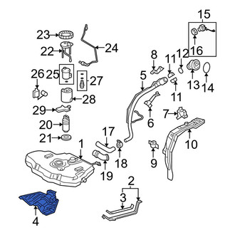 Toyota OE - Fuel Tank Shield