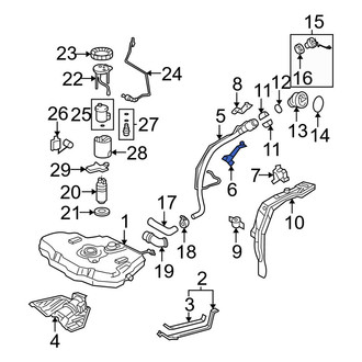 Toyota OE - Outer Fuel Filler Hose Clamp