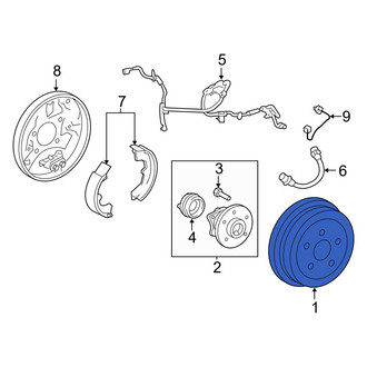 Toyota OE - Rear Brake Drum