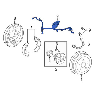 Toyota OE - Rear Left ABS Wheel Speed Sensor Wiring Harness