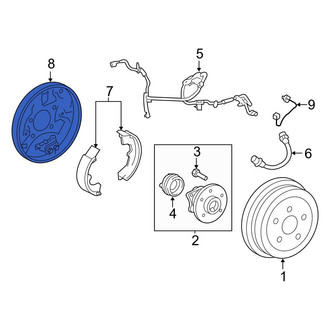 Toyota OE - Rear Left Brake Backing Plate