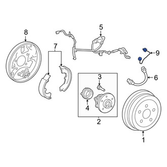 Toyota OE - Rear Left Brake Hydraulic Line