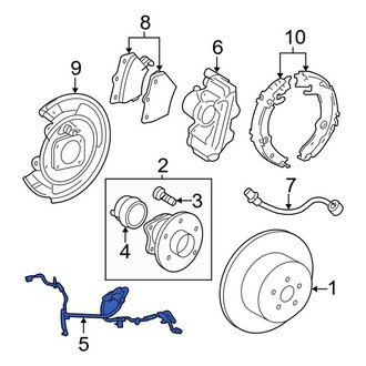 Toyota OE - Rear Right ABS Wheel Speed Sensor Wiring Harness