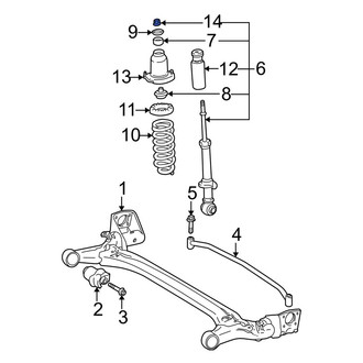 Toyota OE - Upper Suspension Strut Nut