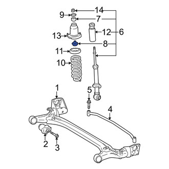 Toyota OE - Rear Lower Suspension Strut Mount Support Ring