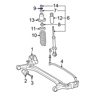 Toyota OE - Suspension Shock Absorber Mount Washer