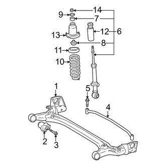 Toyota OE - Rear Suspension - Suspension Components