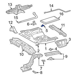 Toyota OE - Rear Spare Tire Bracket