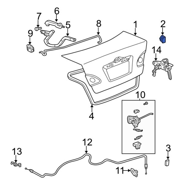 Deck Lid Stop Buffer